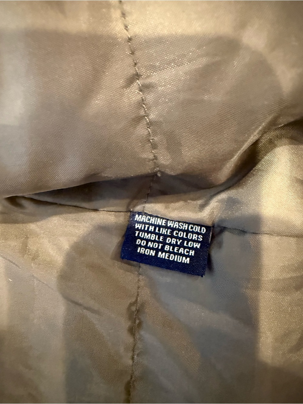 Vintage G.H. Bass & Co. Olive Barn Jacket with Brown Leather Collar - Picture 6 of 7